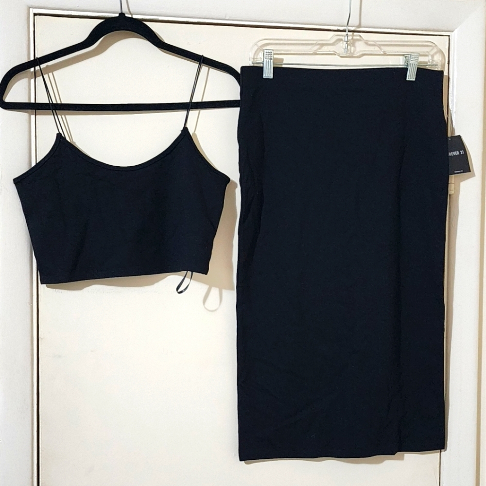Black 2-piece Spring/Summer Outfit